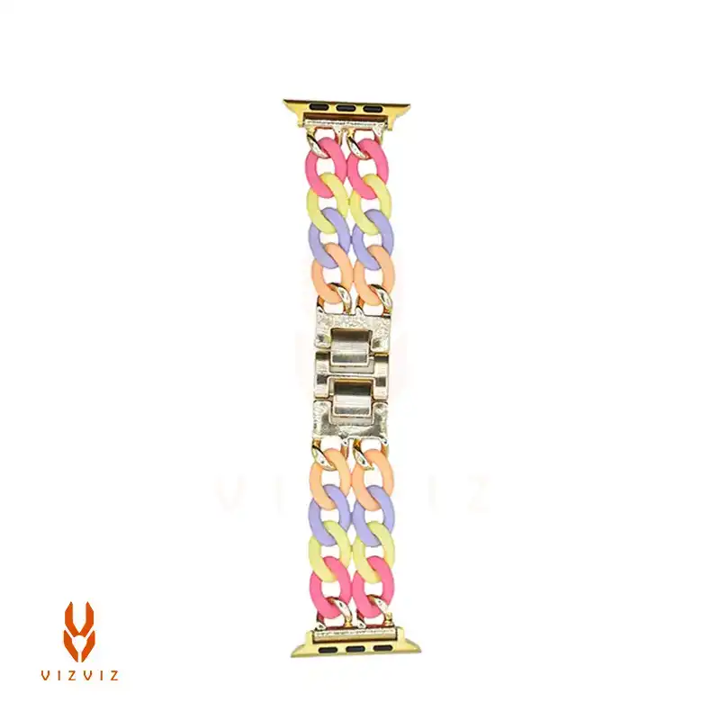 بند فلزی اپل واچ مدل Cartier Colorful