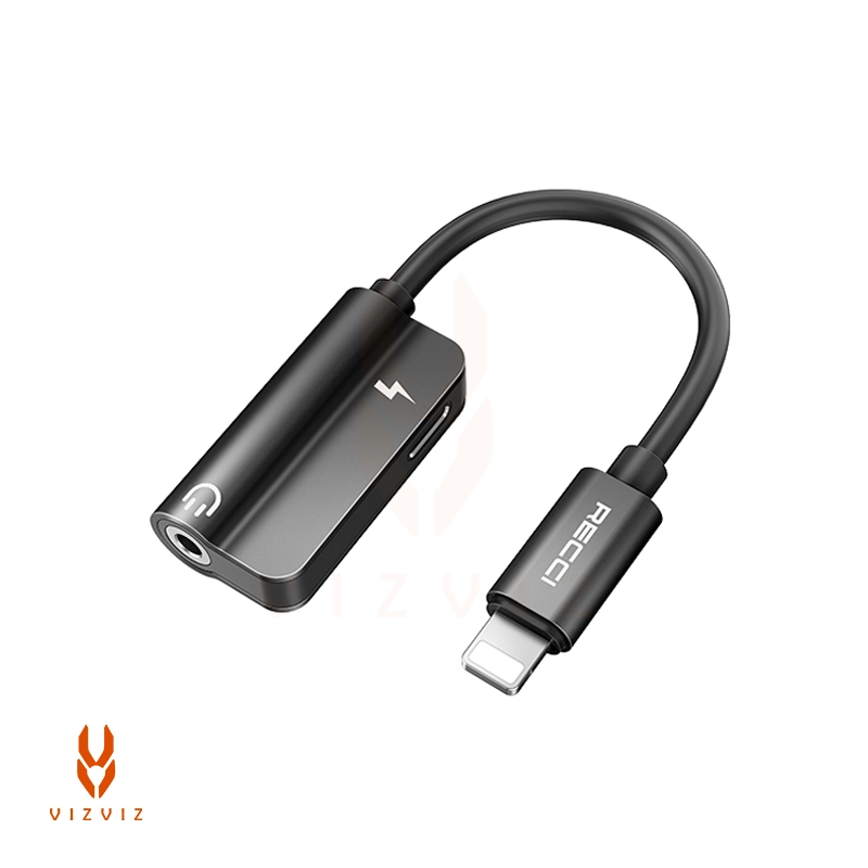 مبدل لایتنینگ به جک 3.5 میلی‌متری و پورت شارژ لایتنینگ رسی مدل RDS-A06