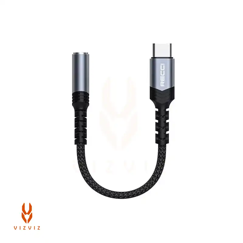 کابل تبدیل Type-c به جک 3.5 میلی‌متری رسی مدل RDS-A25