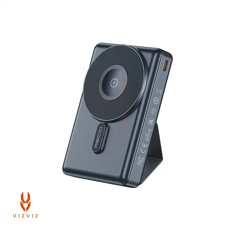 پاوربانک مغناطیسی 10000mah مگ سیف‌دار Recci مدل RPB-W19