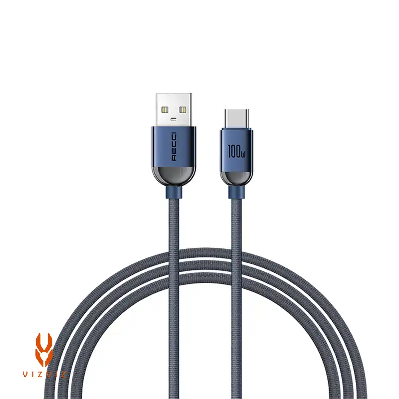 کابل شارژ و انتقال داده USB به Type-C رسی مدل RS09C